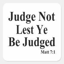 The Bible & Not Judging Others Sticker