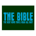 The Bible: the best news you'll hear all day Postcards