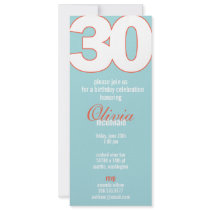 The Big 3-0 Birthday Invitation by pinklilypress The Big 3-0 Birthday Invitation