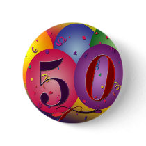The big 50 birthday button