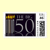 The Big 50 Birthday Stamp stamps