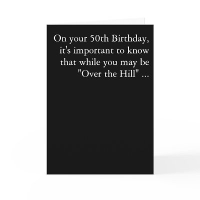 The Big 5-0 Greeting Card by mpreston1