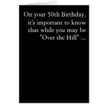 The Big 5-0 Greeting Card