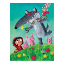 The Big Bad Wolf postcards