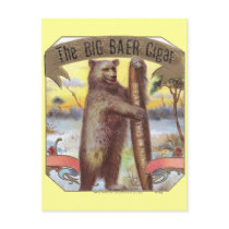 The Big Baer Cigar Label Post Cards