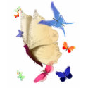 The Big Beige Butterfly T-Shirt by Lotacats The Big Beige Butterfly T-Shirt