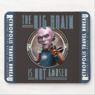 The Big Brain is Not Amused Mouse Pad mousepad