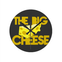 THE BIG CHEESE the boss design with cheese! Clock
