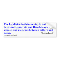 The Big Divide bumper stickers