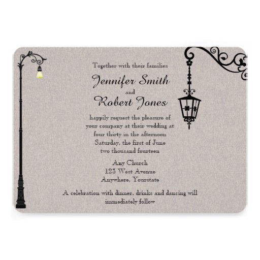 The Big Easy Wedding Invitation