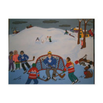 THE BIG GAME HOCKEY POSTCARD