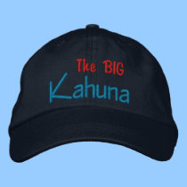 The BIG  Kahuna Embroidered Cap embroidered hats