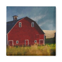 The Big Red Barn Refrigerator Magnet