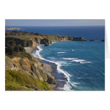The Big Sur coastline in California, USA Greeting Cards