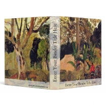 The Big Tree (Te Rahi Raau) By Gauguin Paul 3 Ring Binder