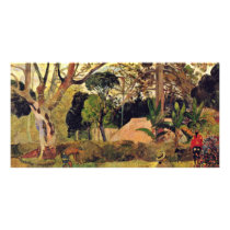 The Big Tree (Te Rahi Raau) By Gauguin Paul Custom Photo Card