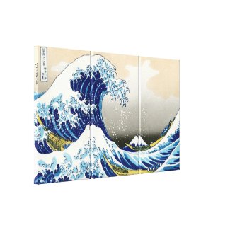 The big wave of Kanagawa Katsushika Hokusai Gallery Wrapped Canvas