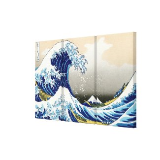 The big wave of Kanagawa Katsushika Hokusai Gallery Wrapped Canvas