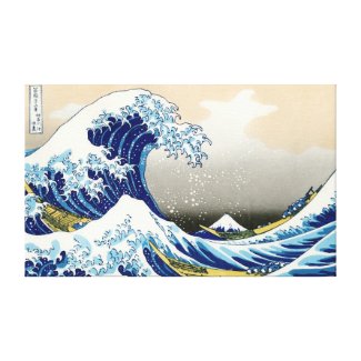 The big wave of Kanagawa Katsushika Hokusai Canvas Prints