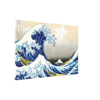 The big wave of Kanagawa Katsushika Hokusai Canvas Prints