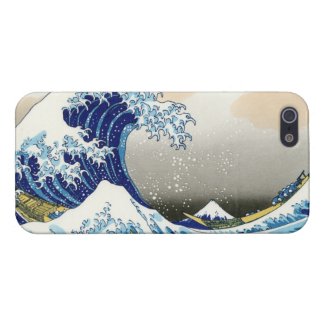 The big wave off Kanagawa Katsushika Hokusa iPhone 5 Cases