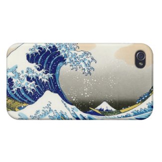 The big wave off Kanagawa Katsushika Hokusa Case For iPhone 4