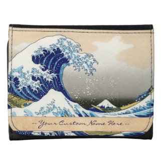 The big wave off Kanagawa Katsushika Hokusai art Women's Wallets
