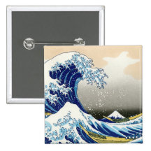 The big wave off Kanagawa Katsushika Hokusai Button