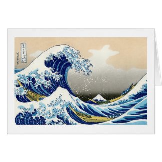 The big wave off Kanagawa Katsushika Hokusai Greeting Card
