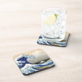 The big wave off Kanagawa Katsushika Hokusai Coaster