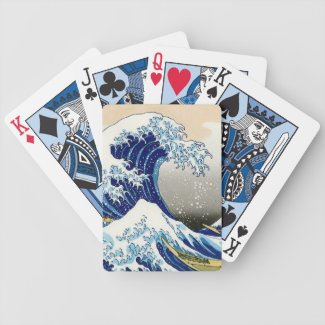 The big wave off Kanagawa Katsushika Hokusai Deck Of Cards