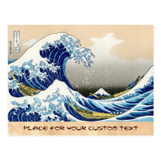 The big wave off Kanagawa Katsushika Hokusai Postcard