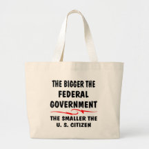The Bigger Fed-Gov The Smaller The U.S. Citizen Tote Bag