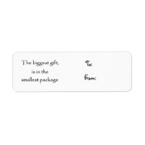 The biggest gift-christmas label