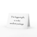 The biggest gift is in the smallest package-cards