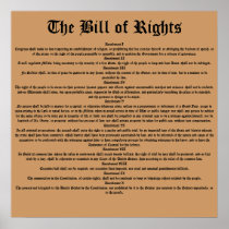 The Bill of Rights Poster