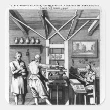 The bindery of Laurens Janszoon Koster Square Stickers