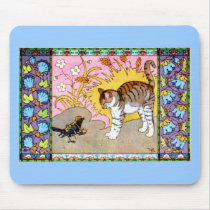 The Bird meets The Cat mousepads by MyOtherPlanet The Bird meets The Cat mousepads
