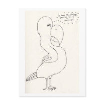 The Bird With The Homer Simpson Head Post Cards