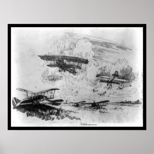 THE BIRDS OF WAR-LARGE LITHOGRAPH PRINT