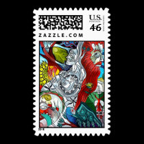 The Birth by Gregory Gallo stamps