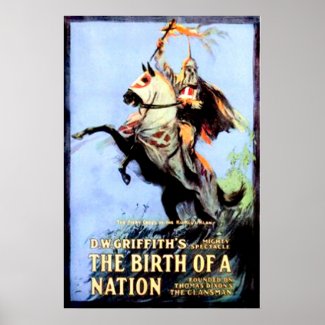 The Birth of a Nation Vintage Movie Poster 1915