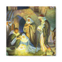 The birth of Jesus Christmas Magnet