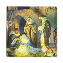 The birth of Jesus Christmas Magnet by forbes1954 The birth of Jesus Christmas Magnet