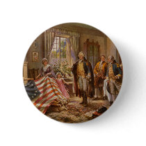 The Birth of Old Glory by Percy Moran c1917 Pinback Buttons