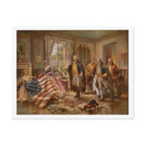 The Birth of Old Glory by Percy Moran c1917 Post Cards