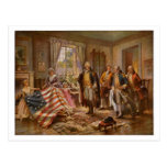The Birth of Old Glory by Percy Moran c1917 Post Cards