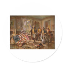 The Birth of Old Glory by Percy Moran c1917 Sticker