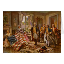 The Birth of Old Glory by Percy Moran Greeting Card