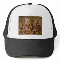 The Birth of Old Glory by Percy Moran Trucker Hats